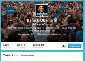 "Cuatro años más. Esto ha pasado por vosotros. Gracias", el mensaje de Obama en Twitter