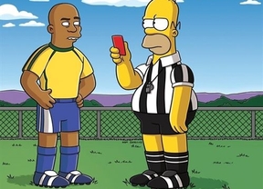 Desastre futbolero asegurado: Homer Simpson se transformará en arbitro en el Mundial de Brasil