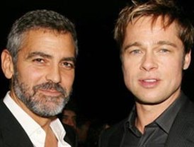 Clooney y Pitt idolatran a los niños de Angelina