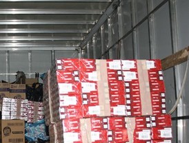 Detenida una persona e intervenidas 48.000 cajetillas de tabaco de contrabando en Écija