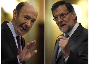 Rubalcaba menosprecia el optimismo del Gobierno y Rajoy le acusa de 'demagogia'