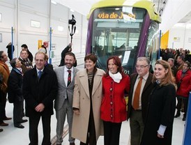 El tranvía de Jaén circula ya en pruebas