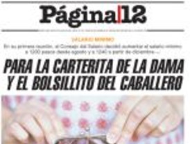 El aumento del mínimo prevalece en las portadas