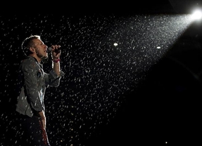 La lluvia amenaza el concierto de Coldplay en el Vicente Calderón