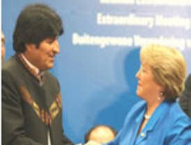 Chávez recogió a Evo para viajar a Nicaragua