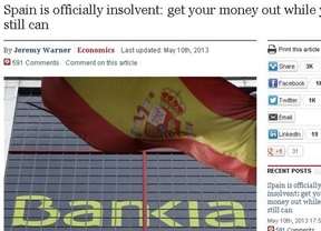 España responde por carta al 'ataque' del 'Telegraph', que alertaba sobre un país "insolvente"