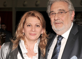 Azucena junto a Plácido Domingo