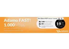 ADAMO lanza la comercialización del servicio Adamo FAST! 1.000 Mbps de Internet Fibra Óptica