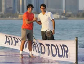 Nadal y Federer abren la temporada oficial de la ATP 2011 sobre el agua