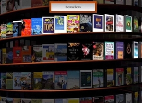 Google organiza su biblioteca virtual con 'WebGL Bookcase'