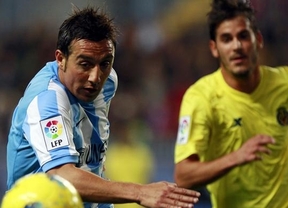 El Málaga gana en casa con uno menos y se mantiene en zona UEFA  (2-1)
