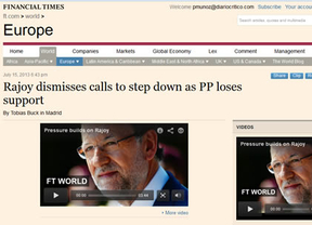 'New York Times', 'Financial Times', 'Wall Street Journal', 'BBC'...: lo más granado de la prensa internacional habla de Rajoy