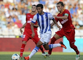 El primer gol de la Liga lo marca un mexicano, Carlos Vela, en la victoria de la Real ante el Getafe (2-0) 