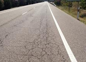 El 72% de las carreteras españolas está agrietado