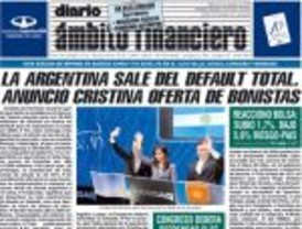 El anuncio del pago a los bonistas en todas las portadas