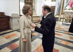 La Reina Sofía con el director Ivor Bolton