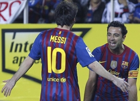Xavi y Messi dan el triunfo a un Barcelona que sigue sin renunciar a la Liga (0-2)