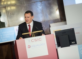 Ángel Simón, Presidente Aqualogy, durante su intervención