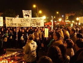 El partido ecologista murciano Los Verdes-Ecolo apoyó la manifestación que congregó a más de mil personas ante la puerta del Ayuntamiento de Murcia.