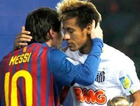 Neymar se trabaja a un Barça 'que asusta por su fútbol' y a Messi: 'el mejor del mundo' 