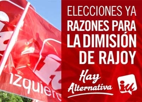 'Razones para la dimisión de Rajoy', nueva campaña de IU