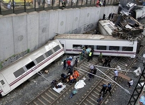 Los nombres de los maquinistas del tren, que iba en manual porque el tramo no permitía el control automático