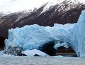 En pleno invierno cayó el Perito Moreno