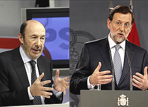 Rajoy y Rubalcaba hacen balance del año... ¿con política en mayúsculas, como les pidió el Rey?