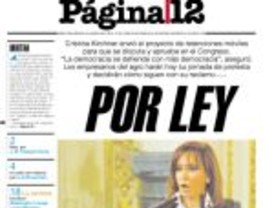 Las retenciones móviles al Congreso y a las portadas