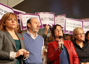 PSOE e IU estallan contra la reforma del aborto y anuncian movilizaciones contra la imposición conservadora del Gobierno