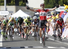 Tour de Francia: Gallopin agua la fiesta a Sagan y Kwiatkowski