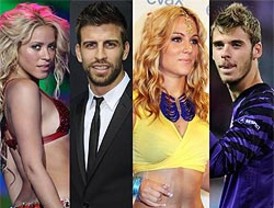 Edurne y De Gea eclipsan a Shakira y Piqué