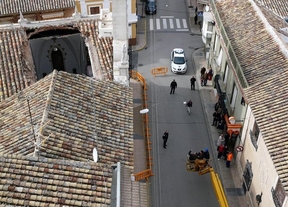 Se derrumba parte del tejado de la ermita de Veracruz de Manzanares