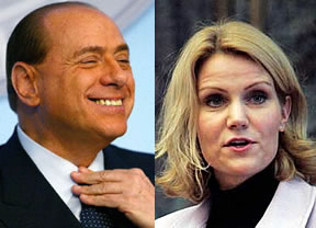 La última pillada a Berlusconi: miró el trasero a su homóloga danesa