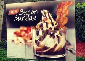 Burger King lanza un helado con bacon en EEUU