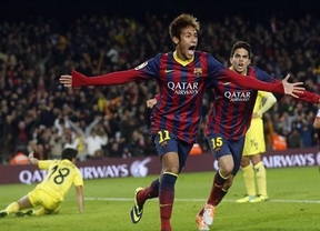 Un 'submarino amarillo' muy defensivo resiste pero al final Neymar lo hunde (2-1)