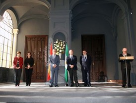 Griñán, Chaves y Borbolla elogian el papel de Francisco del Río en la construcción de la administración andaluza