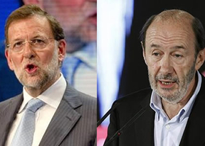 Rajoy y Rubalcaba charlaron en privado antes y después del desfile