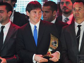 Los finalistas del Balón de Oro 2010 son Xavi, Iniesta y Messi