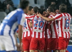 El 'efecto Simeone' lanza al Atlético: apabullante victoria ante la Real en Anoeta (0-4)