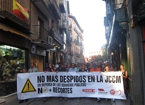 Imagen de una de las manifestaciones de los interinos despedidos