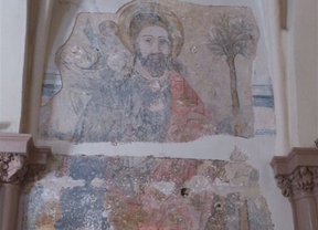 Encuentran restos de pinturas del siglo XV al remodelar la iglesia de Moral de Calatrava