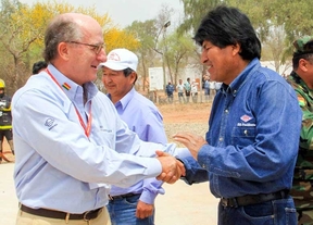 Evo Morales y Antonio Brufau inauguran la ampliación de la planta de gas de Margarita
