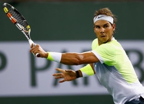 Nadal despeja dudas en su regreso a la pista rápida: debuta con fácil victoria en Indian Wells