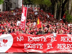 Andalucía se manifiesta desde este sábado para pedir a las fuerzas políticas que 'defiendan la vida'