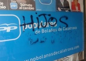 Aparecen pintadas insultantes en la sede del PP de Bolaños de Calatrava