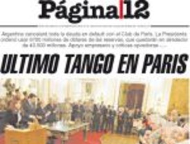 El pago al Club de París es la gran noticia del día
