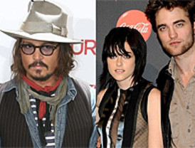 Las mayores estrellas del cine en 2010: Johnny Depp, Kristen Stewart y Robert Pattinson
