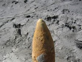 Encontrado en una finca privada un proyectil de artillería de la Guerra Civil Española