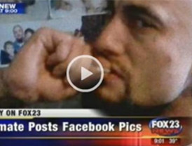 Un preso sube fotos a Facebook consumiendo alcohol y drogas